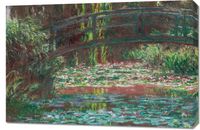 Obraz 90x60cm Water Lily Pond, Monet Vintage do Salonu