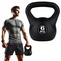 KETTLEBELL KETTLE ODWAŻNIK OBCIĄŻENIE DO ĆWICZEŃ FUNFIT GYM&FITNESS 6 kg