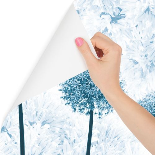 Fototapeta Ścienna Niebieskie DMUCHAWCE Kwiaty Styl Boho 368cm x 254cm na Arena.pl