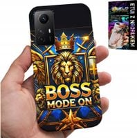 ETUI DO XIAOMI NOTE 12S 4G - BOSS LEW Z KORONĄ NA TARCZY CASE + FOLIA