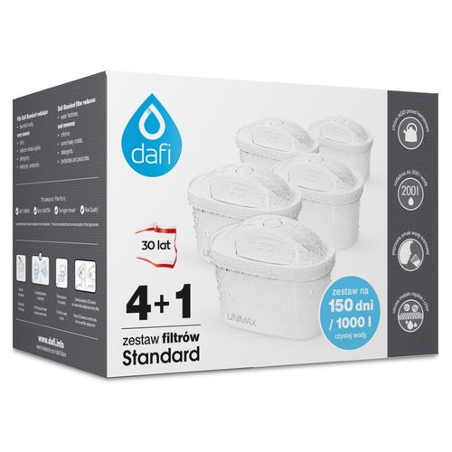 Wkłady filtrujące do dzbanka Dafi Unimax Standard ZESTAW 5 szt na Arena.pl