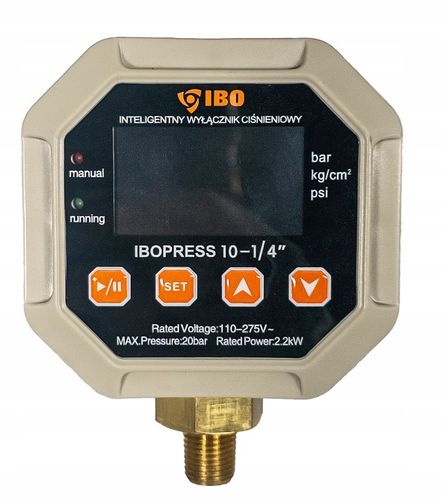 WYŁĄCZNIK CIŚNIENIOWY ELEKTRONICZNY IBOPRESS 10 1/4" DO POMPY na Arena.pl