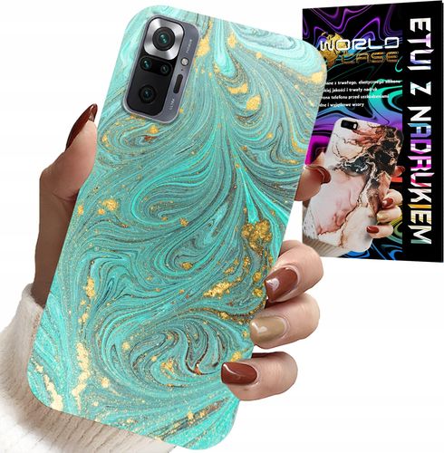 ETUI DO XIAOMI NOTE 10 PRO - MARMURKOWE WZORY + SZKŁO HARTOWANE na Arena.pl