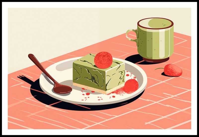 Plakat 91,5x61cm Deser Matcha zdjęcie 3