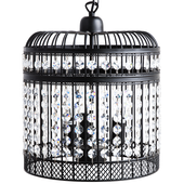 Lampa wisząca metalowa czarna CELON