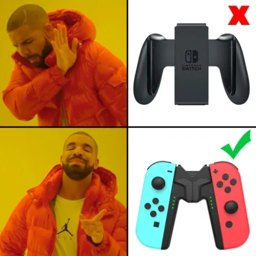 UCHWYT JOY-CON GRIP ŁADOWARKA DO NINTENDO SWITCH OLED PAD na Arena.pl