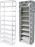 Szafka na buty Gockowiak 57 x 172 x 29 cm odcienie szarości