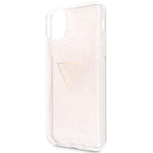 Guess 4G Peony Solid Glitter - Etui iPhone Xs / X (różowy) na Arena.pl