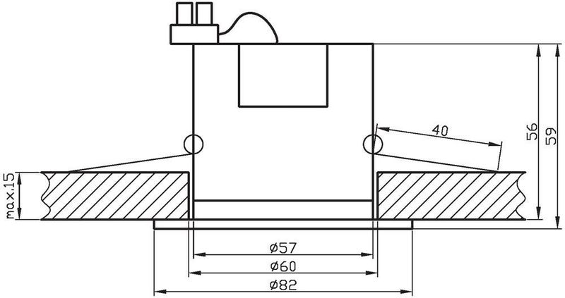 SM-02 WH GU10 biały opr.strop.stała 230V zdjęcie 2