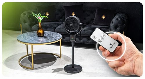 Wentylator podłogowy WIATRAK stojący TIMER REGULACJA kąta NACHYLENIA PILOT na Arena.pl