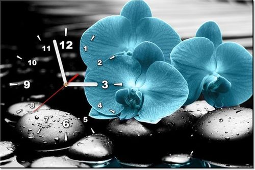 60CM 40CM ZEGAR OBRAZ STORCZYK KAMIENIE DRUK PŁÓTNO RAMA na Arena.pl