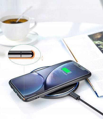 SZYBKA ŁADOWARKA INDUKCYJNA QI BEZPRZEWODOWA 15W ESSAGER 3A QC 3000mA LED na Arena.pl