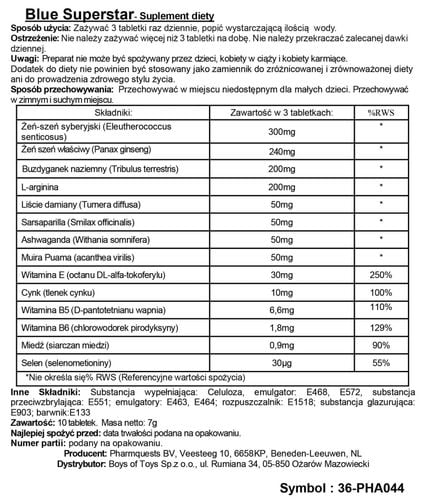 Blue Superstar - Stimulating Capsules na Arena.pl