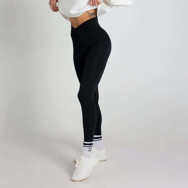 Chiara Wear - Legginsy push-up prążek - czarne czarny, Odzież \ Legginsy  Marki \ Chiara Wear