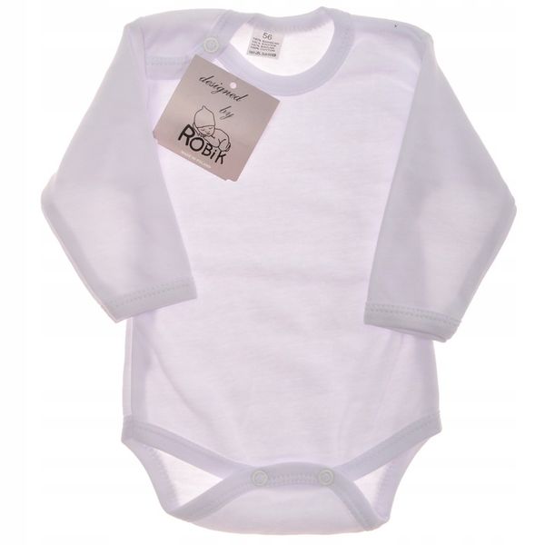 BIAŁE BODY długi rękaw r.98 ROBIK zdjęcie 1