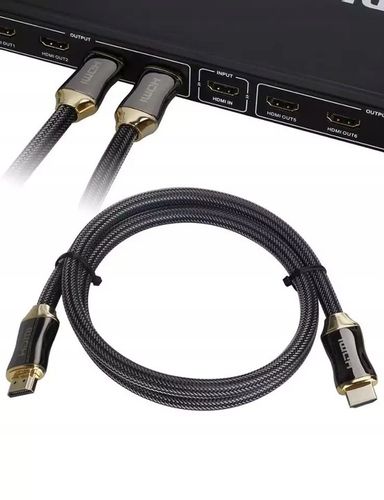 Kabel HDMI 2.0 High Speed UHD 4K 3D 2K MIEDŹ 15m na Arena.pl