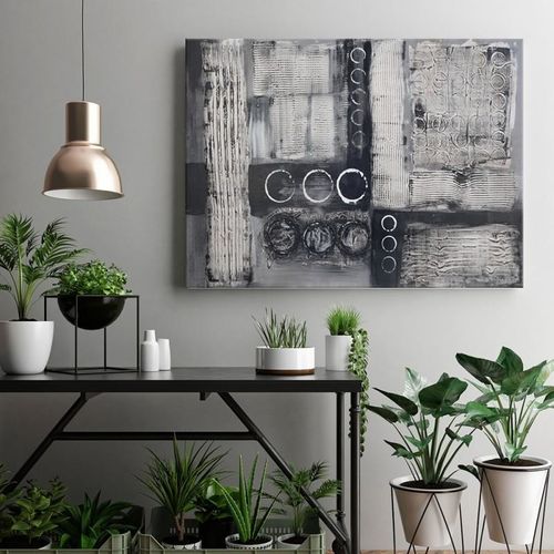 Obraz na płótnie - Canvas, Szara abstrakcja 50x40 na Arena.pl