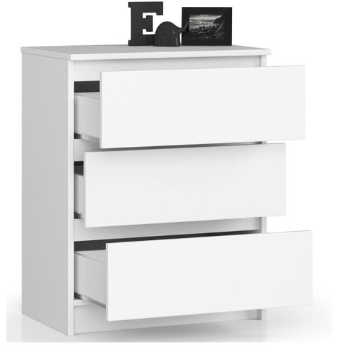 KOMODA K 60 cm 3 SZUFLADY BIAŁA na Arena.pl