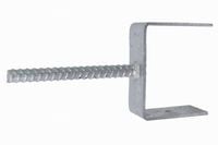 wspornik słupa do zabetonowania kształt u 71x60x5 mm