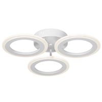 Nowoczesna lampa sufitowa W7106-3S WT plafon LED 54W ringi białe