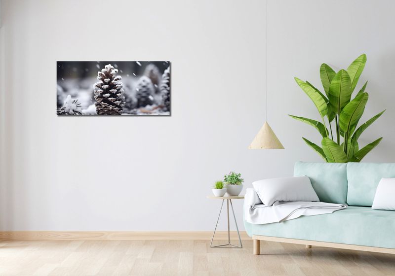 Obraz 90x40cm Zimowy Spokój zdjęcie 2