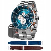 Zegarek Męski Vostok Europe YM86-620A636B srebrny bransoleta