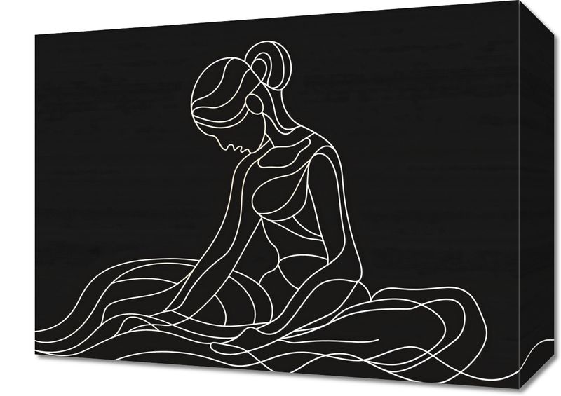 Obraz 40x30cm Pozycja Siedząca zdjęcie 1