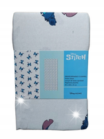 Prześcieradło bawełniane jersey z gumką DISNEY STITCH 90x200x25 cm