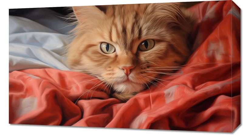 Obraz 70x40cm Mruczący Spokój zdjęcie 1