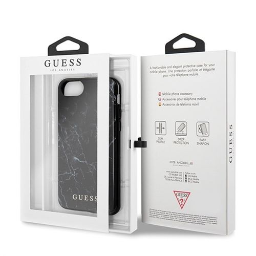 Guess Marble - Etui iPhone 8 / 7 (Black) na Arena.pl
