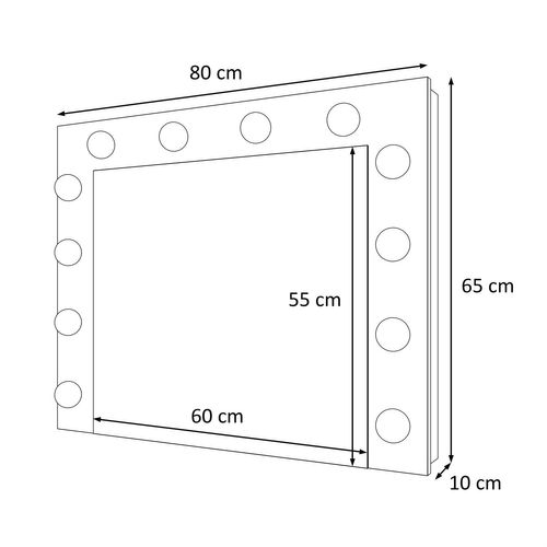 Lustro do makijażu wizażu make up  ! Oświetlenie w cenie !! na Arena.pl