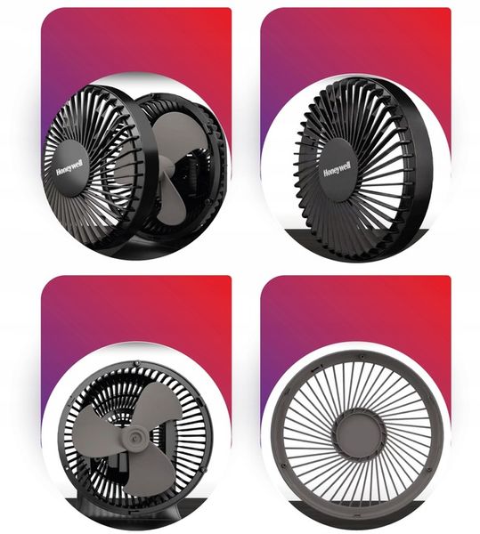WENTYLATOR WIATRAK BIURKOWY HONEYWELL HTF337 5TRYBÓW CICHA PRACA TIMER zdjęcie 16