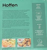 Frytkownica beztłuszczowa Hoffen AF-5164 1400 W 3,8 l
