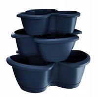 DONICZKA KASKADOWA PIĘTROWA RESPANA TRIO ANTRACYT