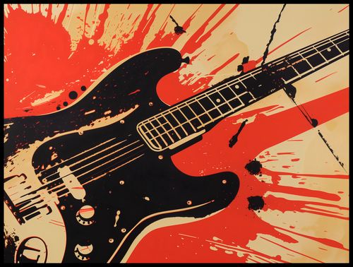 Plakat 100x75cm Gitara Elektryczna na Arena.pl