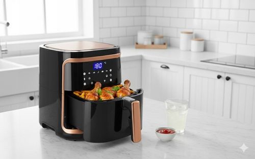FRYTKOWNICA BEZTŁUSZCZOWA XXL AIR FRYER 7 L FRYTOWNICA 1900W LCD KOSZ na Arena.pl