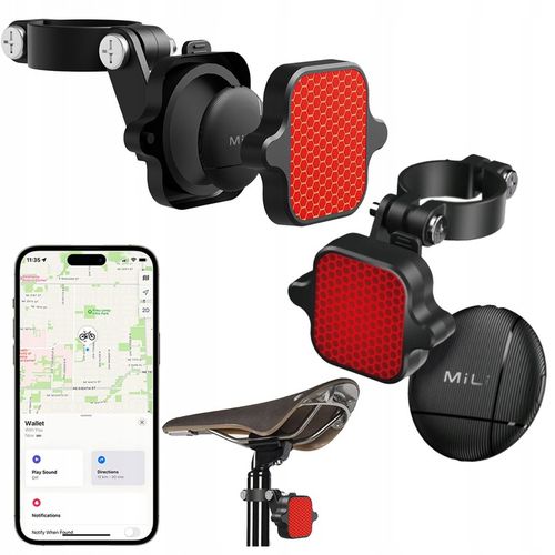 Lokalizator GPS LiTag MiLi lampka tylna do roweru światło rowerow IOS APPLE na Arena.pl