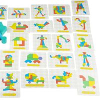 DLA DZIECI KREATYWNE KLOCKI DREWNIANE