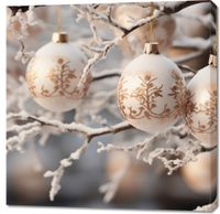 Obraz 90x90cm Zimowa Magnificencja