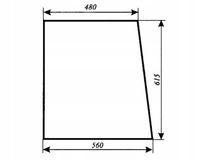 Szyba boczna - bok Massey Ferguson ciągnika MF-255 kabina Sokółka