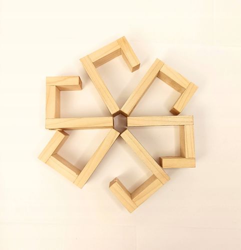 Wieszaki Dziecięce drewniane Haczyk na Kubki ubrania pojedynczy na ścianę na Arena.pl