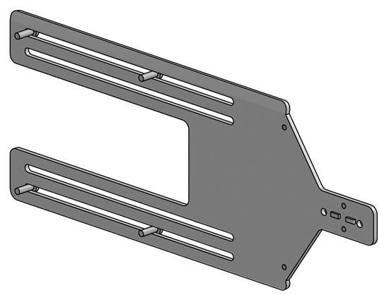 Ergonomic Solutions Kiosk straight bracket zdjęcie 1