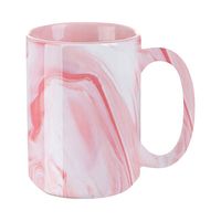 Kubek 450 ml do sublimacji - różowy marmur