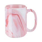 Kubek 450 ml do sublimacji - różowy marmur
