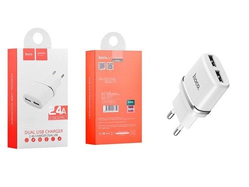 HOCO C12 Ładowarka sieciowa 2x USB 2.4A na Arena.pl
