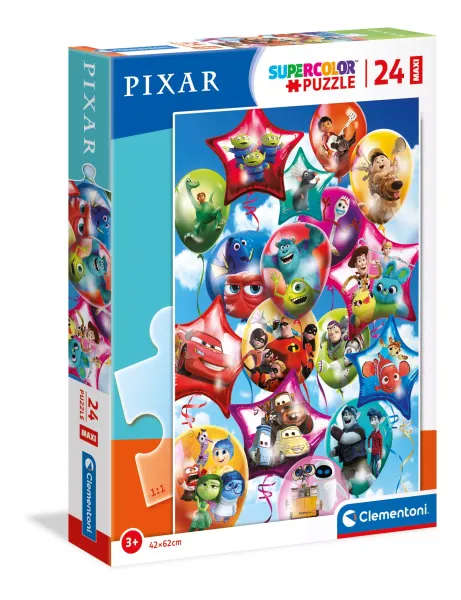Puzzle maxi 24 elementy. Supercolor. Przyjęcie Pixar zdjęcie 1