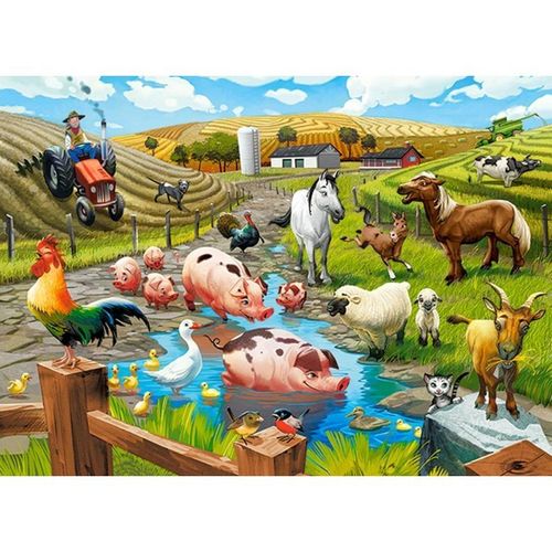 Puzzle 70 life on the farm CASTOR na Arena.pl