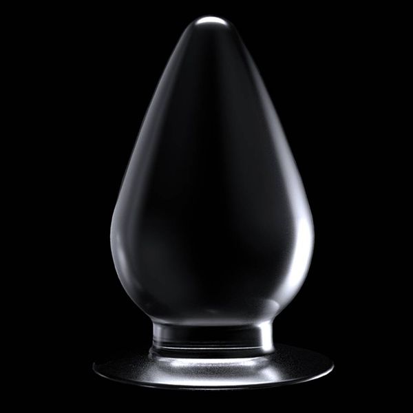 Duży Korek Analny Przezroczysty - Flawless Clear Anal Plug 4.5'' zdjęcie 4