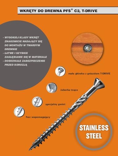wkręt do drewna twardego tropic c2 5*70mm t25 - 2 sto - spk 5*70 t na Arena.pl