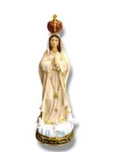 Matka Boża Fatimska 30 Cm Figura Kremowo-Złota